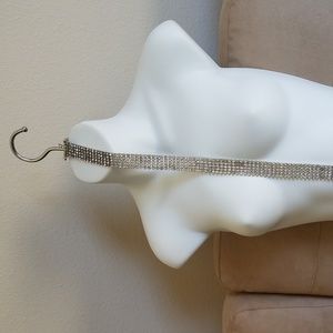 Faux diamond formal belt